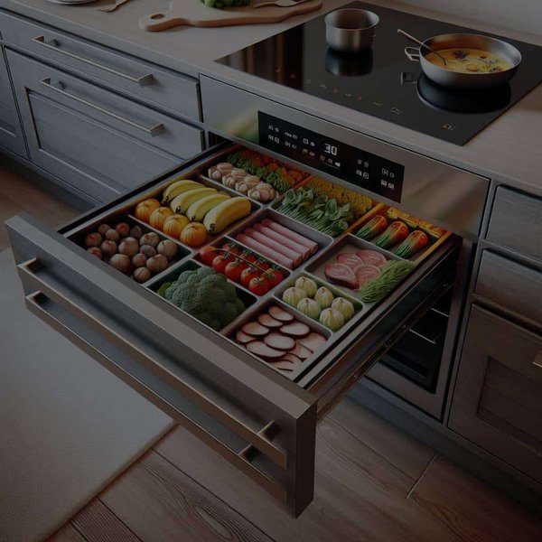 Quelle est l'utilité d'un tiroir chauffant dans une cuisine moderne ?